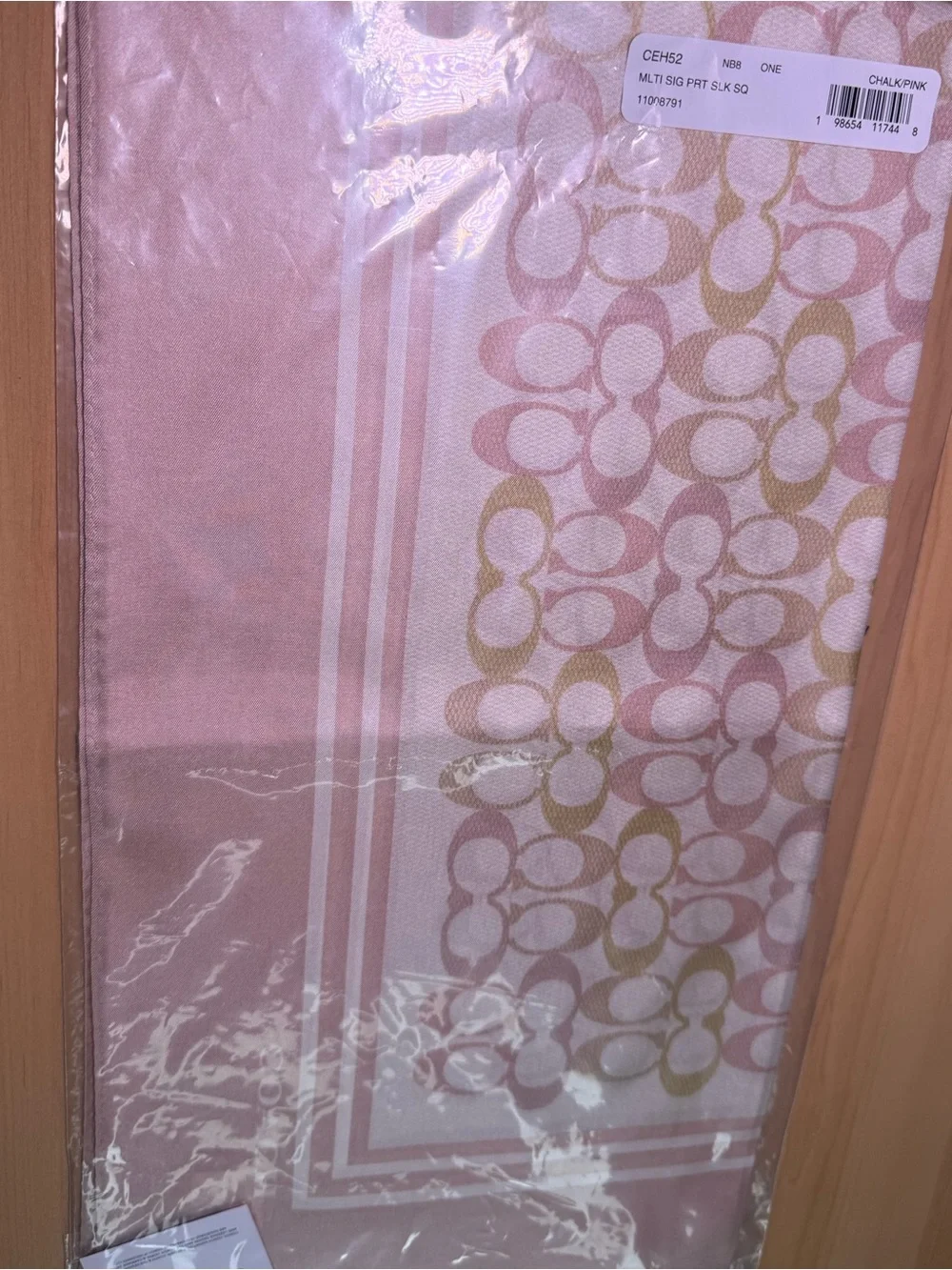 Coach Signature Silk Square Scarf
